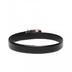 Men Black Leather Belt