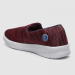 Women Maroon Mesh Running Non-Marking Shoes