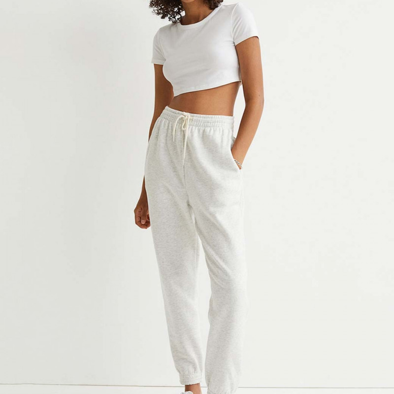 Women Grey High-Waisted Joggers