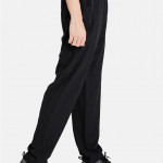 Men Black Solid Training Track Pants