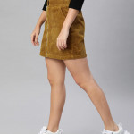 Pure Cotton Brown Skirt