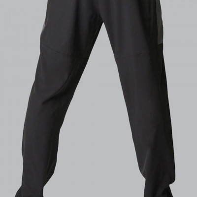 Men Black Solid Athleisure Lounge Pant